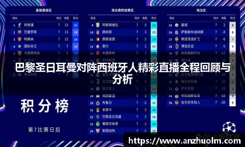 巴黎圣日耳曼对阵西班牙人精彩直播全程回顾与分析